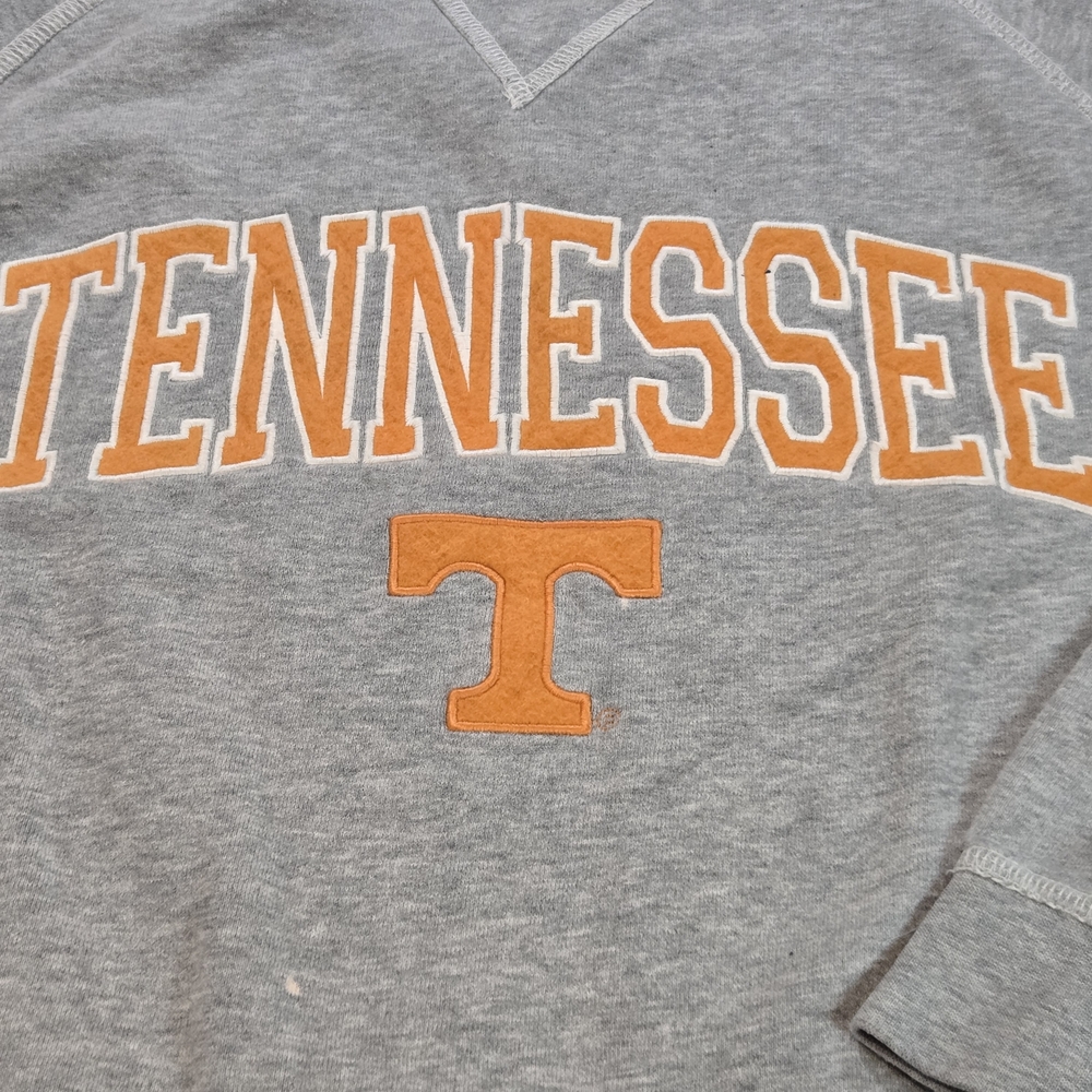 Unbranded Tennessee‎ Sweatshirt Mens L Gray Volunteers NCAA Collegiate Raglan - Picture 2 of 8
